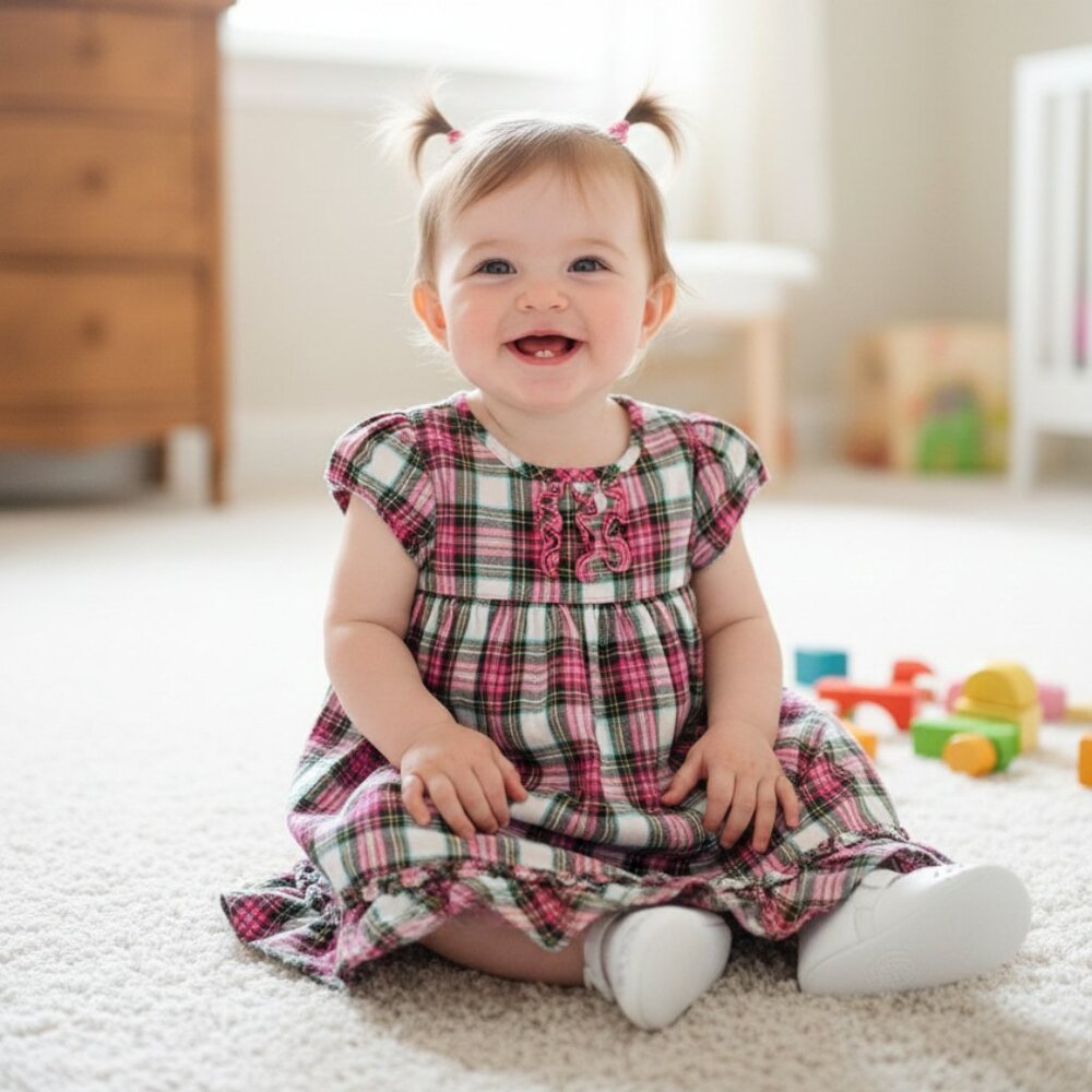 Carter's plaid dress size 12m